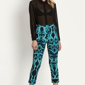 Blackmilk Hug Of Cthulhu Cuffed Pants - Limited